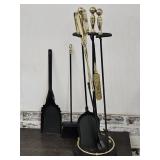 Fireplace tools with stand