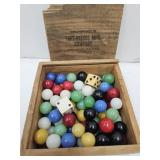Vintage Marbles & Dice