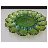 Vintage Carnival  Glass Egg Plate