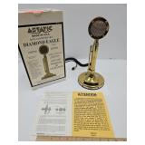 NIB Amplified Crystal Microphone w Diamond  COA
