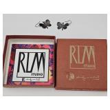 925 Silver Butterfly Dangle Earrings Andy Warhol