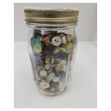Buttons Older One Quart Ball Jar