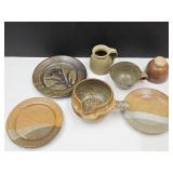 Stoneware Plates & Wishon Harrell Soup Bowl +