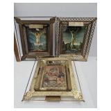 3 Jesus  Light Up Wall Picture 14 x 17"