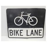 30X24" Metal Sign BIKE LANE
