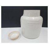 Primitive Crock Jug (with crack) & Small  Bowl