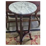 Marble Top Plant Stand 14 x 28" high