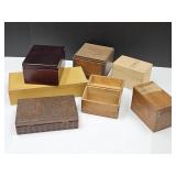 Lot of Dresser Boxes & Recipe Boxes