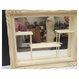 MCM Hollywood Regency Mirrored Shadow Box  31 x25"