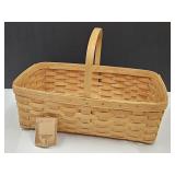 1988 Longaberger Gathering Basket 19X13X6.5H