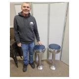 2 VTG Ice Cream Parlor Stools