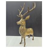 Large Brass Buck Deer Statue  26"h To Top
