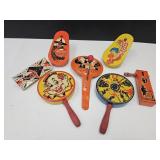 VTG Tin Noise Maker Toys, Halloween Kirchhof