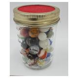 Lot of Approx 60 Vintage Marbles