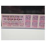 Unused 1954 Indy 500 Motor Speedway Practice Tick