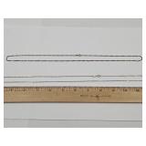 2 Sterling Necklaces both 24" both Marked 925