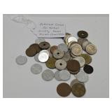 Foreign Coins 50 Total Most From Asian Countries