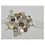 Foreign Coins 50 Total Most From Asian Countries