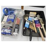 Paint Brushes, Rollers, Pans +