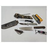 Knife Lot & Smith Diamond Sharpener