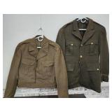 Military Army Wood Jacket  42L, + See Pics