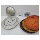 Pioneer Glass Mug & Aluminum Dish w Lid +