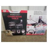 New In Box 48"  4 In 1 Combo Game Table