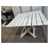Folding Wood Table  35.5 x 35.5"