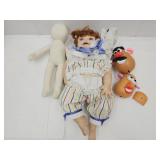 Large Life Size Porcelain Baby Doll, Potato Heads+