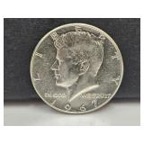 1967 40% Silver Kennedy Half Dollar Coin