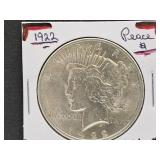 1922 Silver Peace Dollar Coin