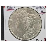 1887 Silver Morgan Dollar Coin