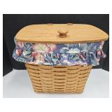 1993 Longaberger Basket12 x 11" h W Lid