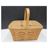 1992 Longaberger Basket See Hinge 15 x 8"