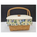 Longaberger Basket with Riser 12 x 7" h w Lid