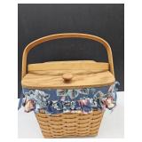 1992 Longaberger Basket w Lid 11 x 9" h