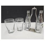 Aluminium Coca Cola Shakers w/Holder