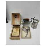 Squirrel Nutcracker, Card Shuffler, & Stein