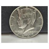 1967 40% Silver Kennedy Half Dollar Coin