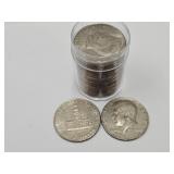 Roll of 1976 Bicentennial Half Dollars