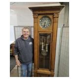 BEAUTIFUL Oak  Germany Grandfather Clock 22 x 84"h