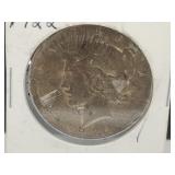 1922 Silver Peace Dollar Coin