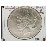1925 Silver Peace Dollar Coin
