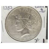 1924 Silver Peace Dollar Coin