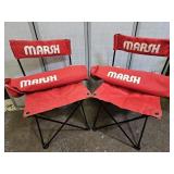 2 Folding Travel Chairs w Bags