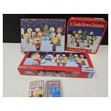Sealed Peanuts, Snoopy Charlie Brown Puzzles,Cards