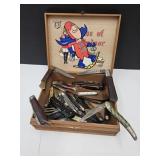 Cigar Box Full of Pocket Knives SEE CONDITION