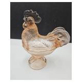 VTG Westmoreland  Rooster on a Nest Unmarked 8.5"