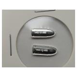 2 Grams .999 Fine Silver Bullet Design