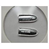 2 Grams .999 Fine Silver Bullet Design
